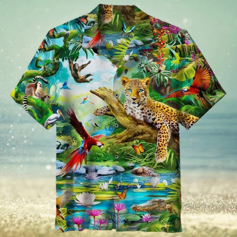 Vintage Zoo Painting Art 3D Printed Hawaiian Shirt