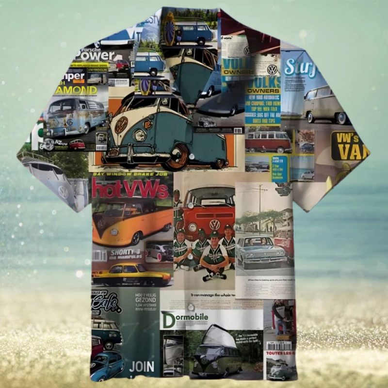 Volkswagen van pattern 3D All Print Hawaiian Shirt
