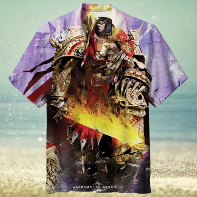 Warhammer 40K Emperor of Mankind 3D Hawaiian Shirt
