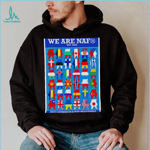We are naf nafo expansion is non negotiable flag Hoodie Shirt