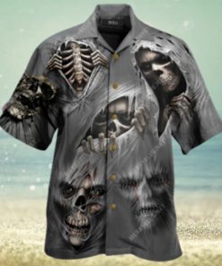 What Scares You Excites Me Skull Aloha Hawaiian Shirt