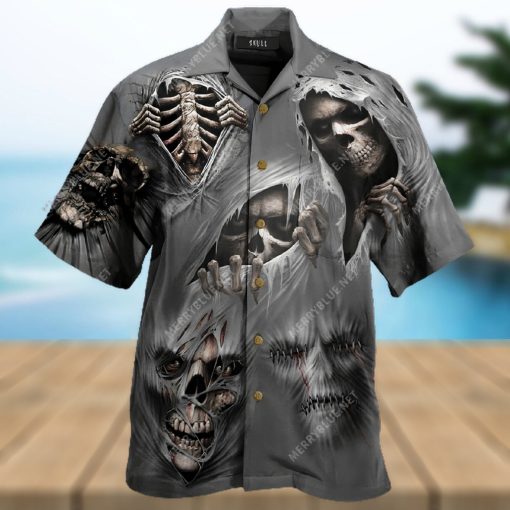 What Scares You Excites Me Skull Hawaiian Aloha Shirts Aloha Shirts