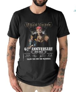 Willie Nelson 67th Anniversary 1956 – 2023 Thank You For The Memories T Shirt