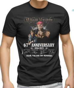 Willie Nelson 67th Anniversary 1956 – 2023 Thank You For The Memories T Shirt