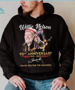 Willie Nelson 90th Anniversary 1933 – 2023 Thank You For The Memories Shirt