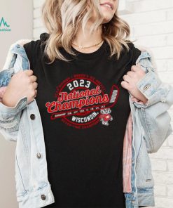 Wisconsin Badgers Women’s Hockey 2023 National Champions Circle Years Hoodie Shirt