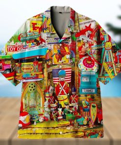 Wonderful collection of old toys 3D Hawaiian Shirt