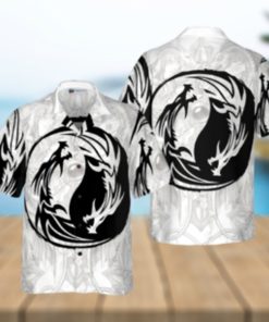 Yin Yang Dragon Hawaiian Shirt