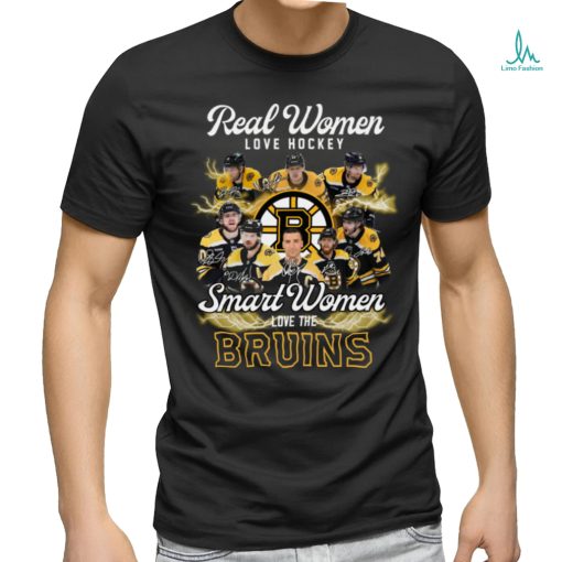 nhl boston bruins real women love hockey smart women love the bruins signatures shirt Sweater