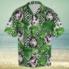 Lets Party Skull Aloha Hawaiian Shirt Colorful Short Sleeve Summer Beach Casual Shirt
