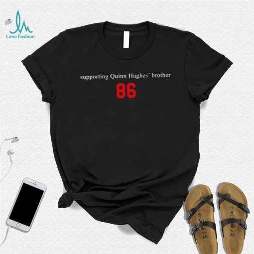 supporting quinn hughes brother 86 shirt sweater den