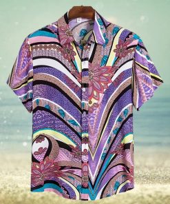 surfing purple amazing design unisex hawaiian shirt