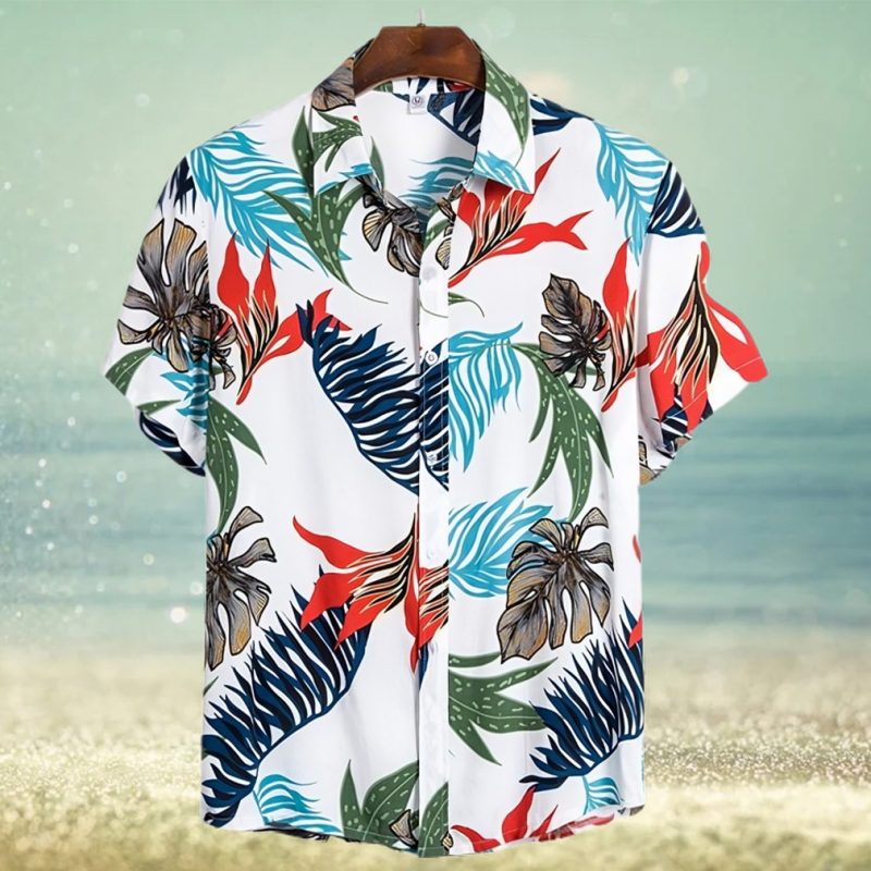 surfing white high quality unisex hawaiian shirt