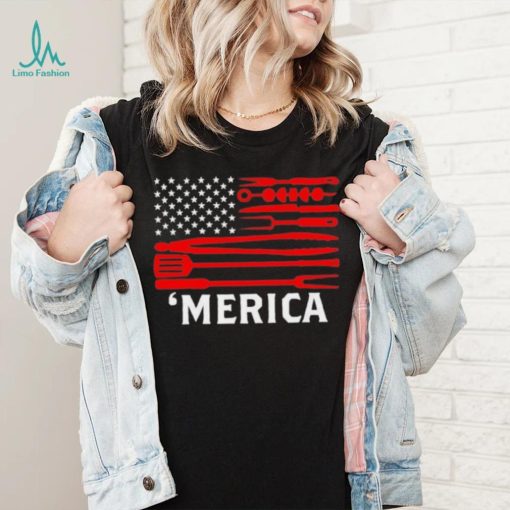 ‘Merica BBQ Flag shirt