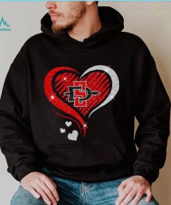 ⁄ San Diego State Aztecs basketball Love Heart diamond 2023 NCAA hoodie shirt