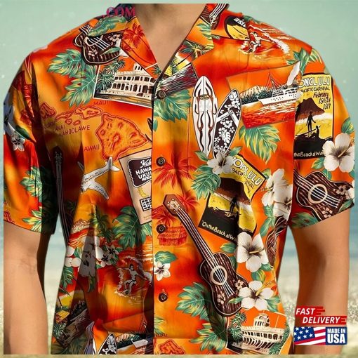 100% Cotton Kona Music Hawaiian Aloha Shirt Made In Hawaii Small