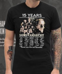 15 years 2008 2023 Sons of Anarchy thank you for the memories signatures shirt