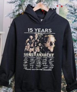 15 years 2008 2023 Sons of Anarchy thank you for the memories signatures shirt