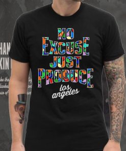 2022 2023 Los Angeles Clippers City no excuse just produce colorful logo shirt