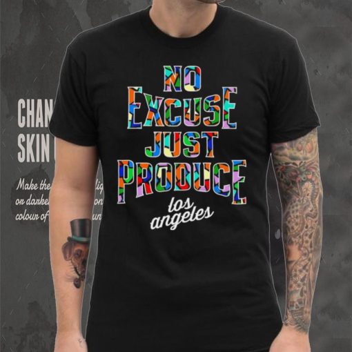 2022 2023 Los Angeles Clippers City no excuse just produce colorful logo shirt