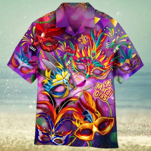 2023 Mardi Gras Mask Hawaiian Shirt