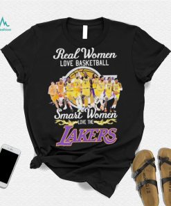 2023 Real Women Love Football Teams Smart Women Love The Lakers Signature Shirt