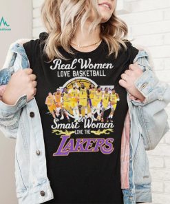 2023 Real Women Love Football Teams Smart Women Love The Lakers Signature Shirt