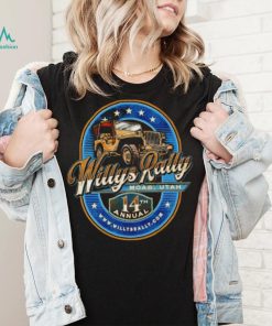 2023 Willys Rally Moab Utah 14th Annual logo shirt