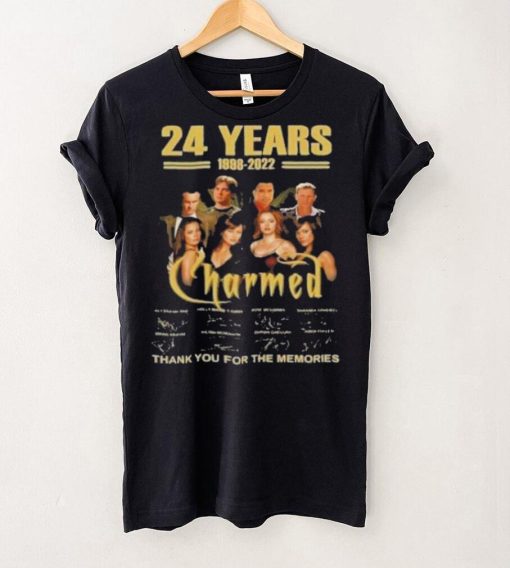 24 years 1998 2022 Charmel thank you for the memories signatures shirt