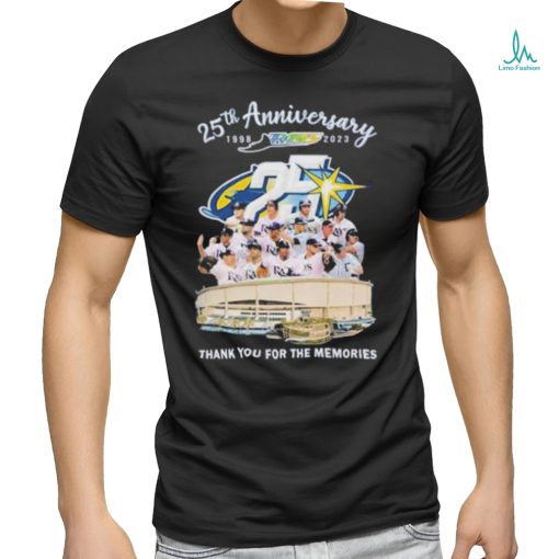 25th Anniversary 1998 – 2023 Rays Thank You For The Memories T Shirt