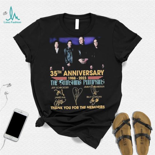 35th Anniversary 1988 2023 Jeff Schroeder James Iha Signature Thank You For The Memories Shirt