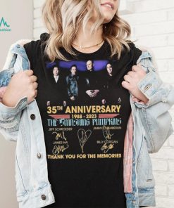 35th Anniversary 1988 2023 Jeff Schroeder James Iha Signature Thank You For The Memories Shirt