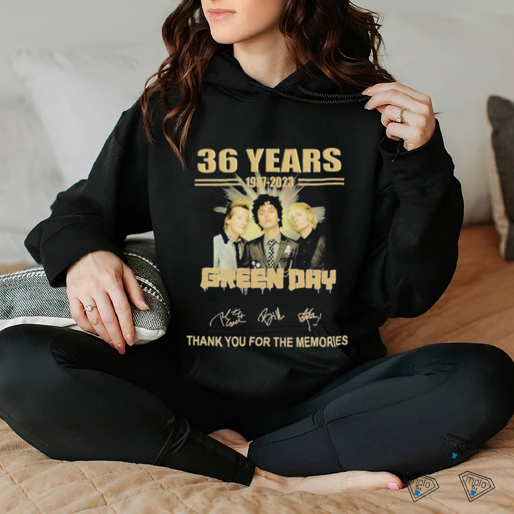36 Years 1987 – 2023 Green Day Thank You For The Memories T Shirt - Limotees