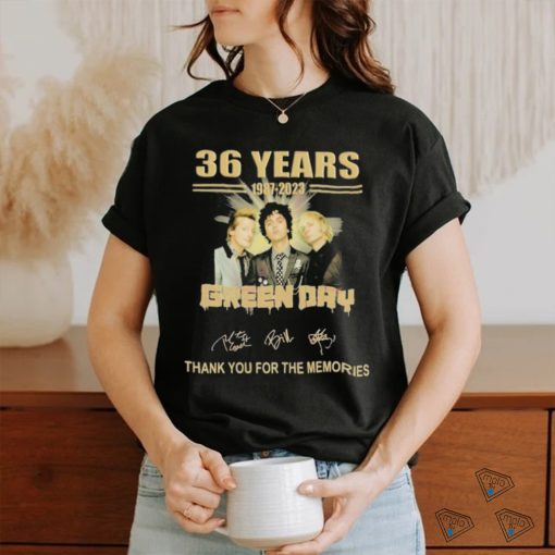 36 Years 1987 – 2023 Green Day Thank You For The Memories T Shirt