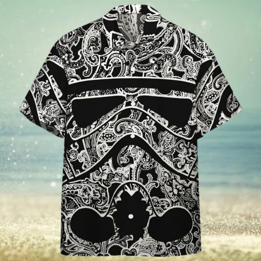 3D Star Wars Bandana Black And White Custom Hawaiian Shirt