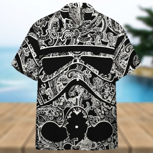 3D Star Wars Bandana Black And White Custom Hawaiian Shirt