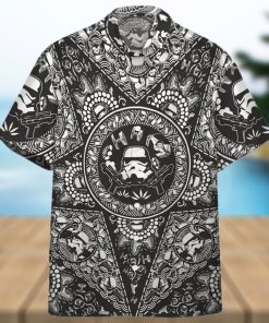 3D Star Wars Bandana Custom Black Pattern Hawaiian Shirt