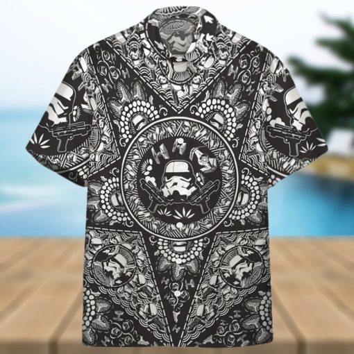 3D Star Wars Bandana Custom Black Pattern Hawaiian Shirt