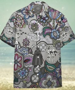 3D Star Wars Bandana Custom Gray Pattern Hawaiian Shirt