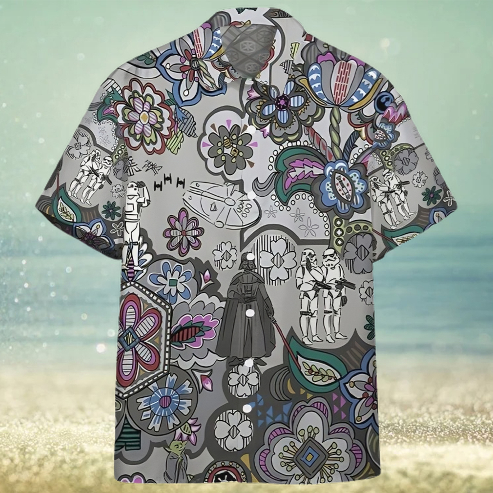 3D Star Wars Bandana Custom Gray Pattern Hawaiian Shirt 3D Star Wars Bandana Custom Gray Pattern Hawaiian Shirt