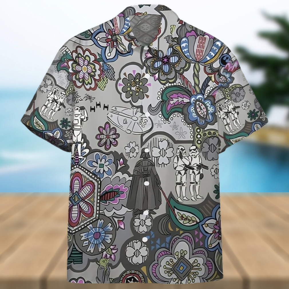 3D Star Wars Bandana Custom Gray Pattern Hawaiian Shirt 3D Star Wars Bandana Custom Gray Pattern Hawaiian Shirt
