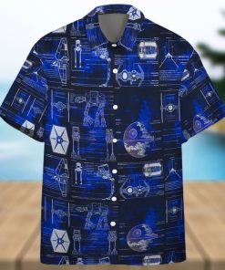 3D Star Wars Detailed Structure Of Spaceship Scan Custom Hawaiian Shirt