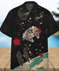3D Star Wars Stained Glass Han Leia Custom Hawaiian Shirt