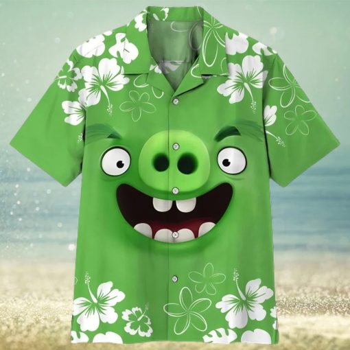 3d Angry Bird Pig Hawaiian Shirt Cheap