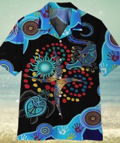 3d Blue Turtle Lizard Hawaiian Shirt For Men And Women