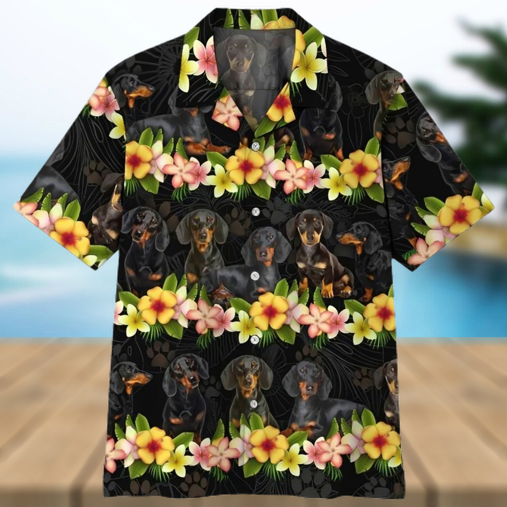 3d Dachshund Hawaiian Shirt Outfit