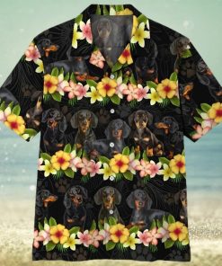 3d Dachshund Hawaiian Shirt Outfit