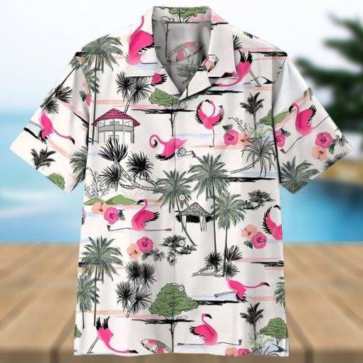 3d Flamingo Yoga Aloha Hawaiian Shirt Vintage Aloha Shirt