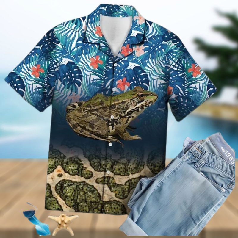 3d Frog Hawaiian Shirt