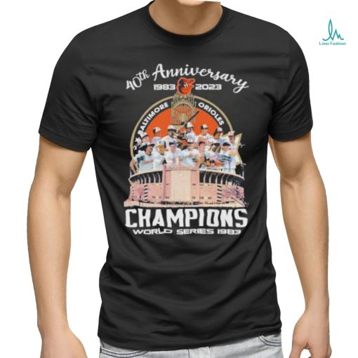 40th Anniversary 1983 2023 Champions World Series 1983 Shirt